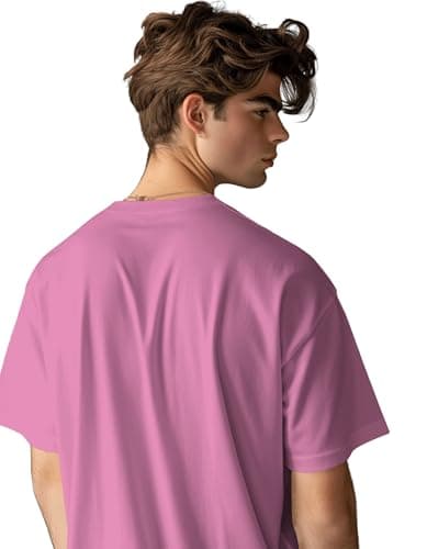 Oversized Fit T-Shirt for Men (Cotton) (in, Numeric, 40, Onion) 3