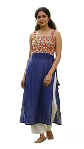 Parrot Women's Indo-Western Fusion Set