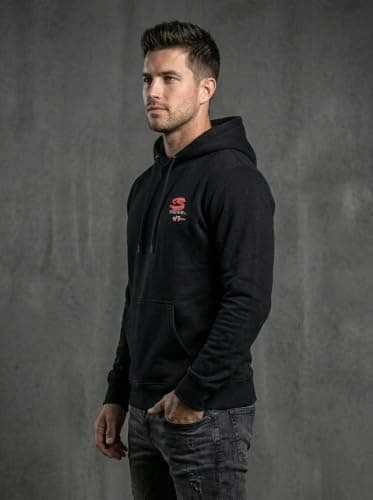 THE SOUTH STORE Mens Black Full Sleeve Graphic Printed Hooded Sweatshirt | F1 Racing Back Graphic Print Hoodie | Winter Wear for Men and Women 3