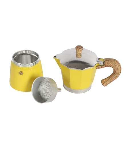 NATURALLYOURS ALUMINIUMWARES - MOKA POT COFFEE MAKER 300 ML (YELLOW) 2