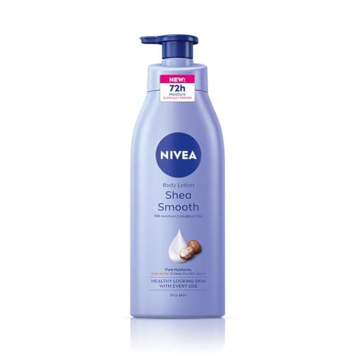 NIVEA Shea Smooth 400ml Body Lotion | 72 H Moisturization | With Deep Moisture Serum & Shea Butter | Non Greasy & Healthy Looking Skin