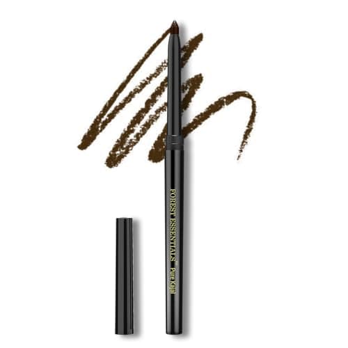 Forest Essentials Gulaab Khaas Natural Kajal Earth Brown | Made using a traditional method with Pure Ghee & Castor Oil | Intense Cooling Pigment | For Daily Use