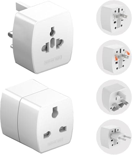 rts Universal Travel Adapter, International All in One Worldwide Travel Adapter and Wall Charger Compatible with, 224 + Countries with Multi Power Outlet Electrical Plug Mobile,Laptop,Tablets,Camera