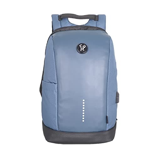 Arctic Fox Slope Anti-Theft Backpack (Dark Denim) | 23 Ltr Capacity|Water Resistant | Multipurpose Backpack |Rain Cover| Trolley sleeve 15.6 Inches Unisex Laptop Bag with USB Charging Port