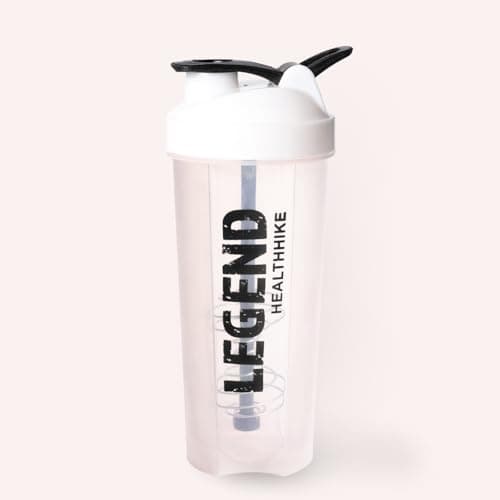 HealthHike Shaker for Gym, Protein Shaker Bottle 750ml,100% Leakproof for Workouts, BPA Free Gym Shaker Bottle for Men & Women Protein or Supplements Shake, Water & Outdoor Use - Fusion Crystal
