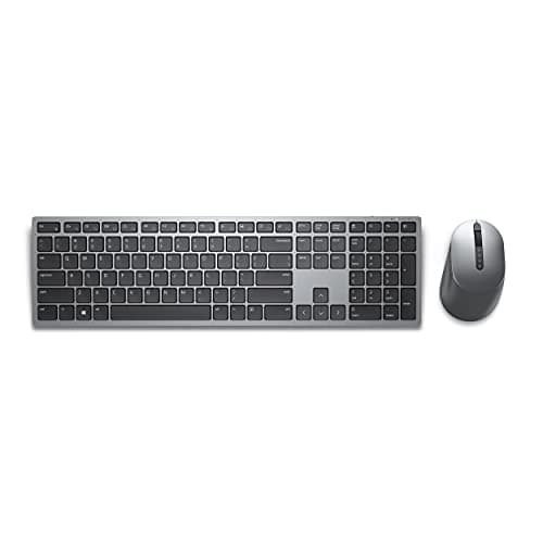 Dell KM7321W Premier Multi-Device Wireless Keyboard & Mouse, Volume, Mute Hot Keys, International English, Scissors Technology, 7 Buttons, 1600 DPI, AA x 1 Battery, Bluetooth 5.0 3