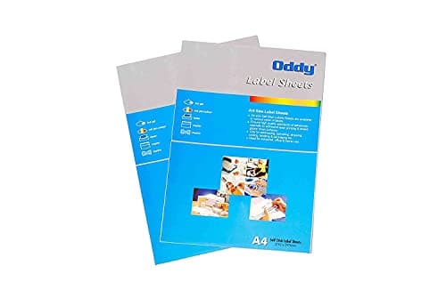 Oddy A4 Self Adhesive Paper Bar Code Stickers for Laser & Inkjet Printers - 24 Labels per Sheet - Pack of 100 Sheets 2