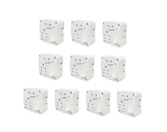 SAURAN Electrical Switch ISI Marked 6A S.S Combined With 2 Pin Socket With Box (10)