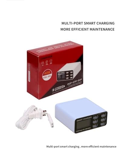 CARE CASE 40W Multi-Port Smart Charger with QC 3.0, 6 USB Ports 4