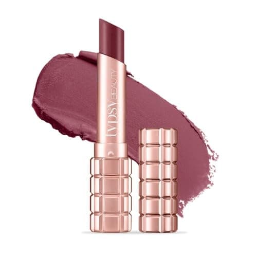Typsy Beauty Cocoa Peptide Velvet Matte Lipstick | 8hr Wear, Soft Blur Finish, Lightweight Texture, Hydrating Nude Lipstick| Pink Praline Deep 06 | Cocoa Peptides | Vegan & Paraben-Free 3.5g