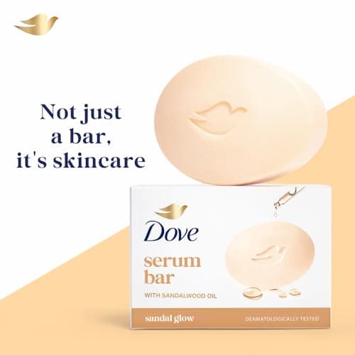 Dove Serum Bar | with Sandalwood Oil | Sandal Glow | 375g (125g x 3) 2