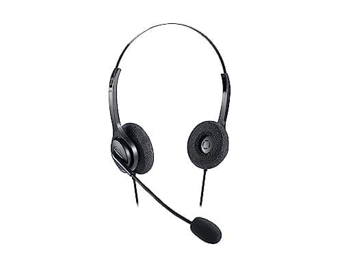 Voixtone USB Headset VT11 Brand, Noise Cancellation Mic, Inlune Mute Volume Control, Ideal for All Center, Office Calls, Online Classes, Conference Calling,Wired Type A USB