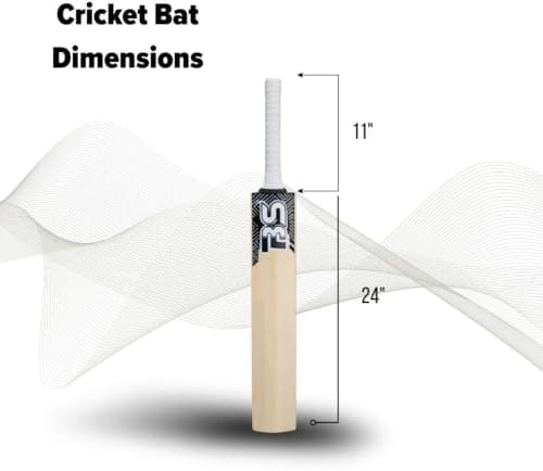 BS BARKHA Vintage Cricket Tennis Full Size Cricket Bat with Tetron Cover and Tennis Ball 2
