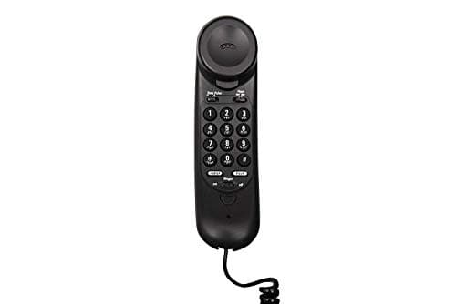 Beetel B26 Slim Corded Landline Phone,Ringer Volume Control,Wall/Desk Mountable,Ringer On/Off Switch,Clear Call Quality,Compact Design,Tone Pulse/Flash/Redial Function (Made in India) (Black)(B26) 2