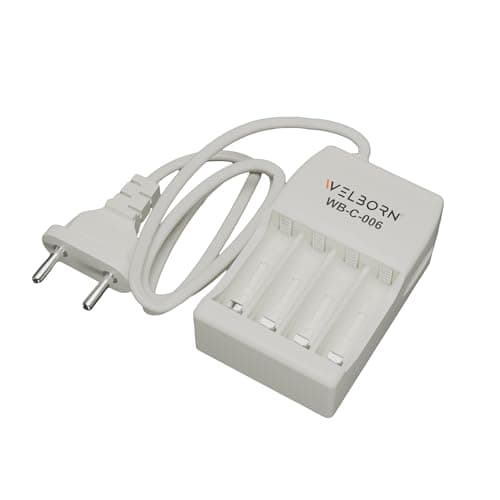 WELBORN WB-C-006/PCR AA/AAA Battery Charger (4 Cells) – Smart Charging for NiMH/NiCd Batteries with LED Status Indicator 2