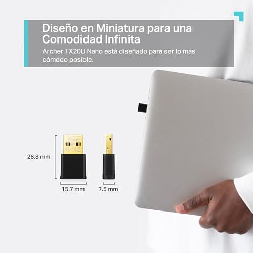 TP-Link Nano USB WiFi 6 Adapter for PC(Archer TX20U Nano)- AX1800 2.4G/5G Dual-Band Wireless Network Transceiver Adapter for Desktop PC, OFDMA, MU-MIMO, WPA3, Travel Size, Supports Windows 11/10 5