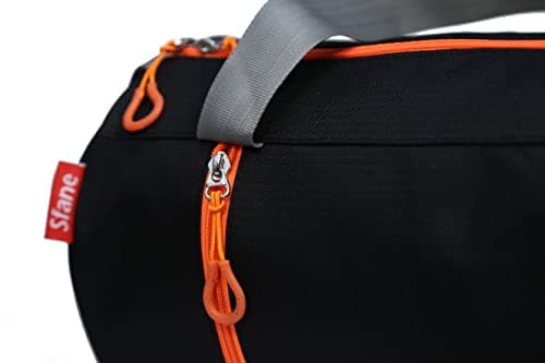 Sfane Gym Bags for Men with Separate Shoe Compartment Sports Gym Bag for Women Duffle Bags for Gym, Duffel Bags Sports Bag - Orange & Black 5