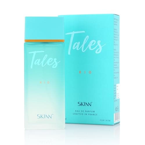 Skinn By Titan | Tales Rio Perfume - 100 Ml | Perfume For Man | Gift for Men | Premium Fragrance | Grooming Essentials | Long Lasting Smell for Men | Fresh, Woody |Eau De Parfum