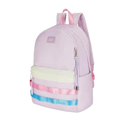 Genie Kpack Laptop Backpack for 15.6 Inch Laptop, Lavender | Spacious College & Office Backpack for Women & Girls