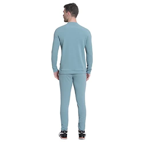 RABBY Men's Solid Track Suit Men's Sports Running Set Fitness Tracksuit Comfortable Track Suit for Running, Sports & Gym Workout Stylish summer SKY BLUE_XL 2