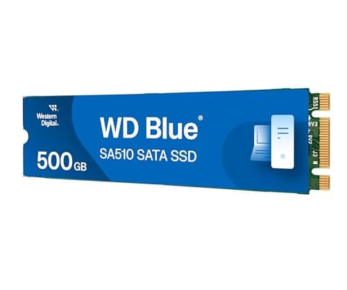 Western Digital Internal SSD 500GB WD Blue SA510 M.2-2280 SATA WDS500G3B0B-EC