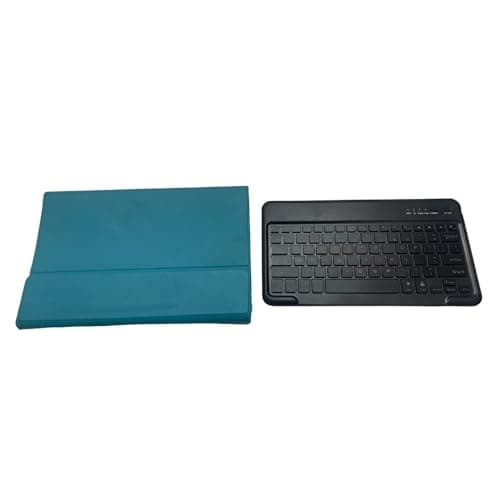 Blue Tablet Cover with Bluetooth Keyboard