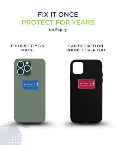 Envirochip for Mobile Phone | EMF Harmonizer Chip | Patented Technology | CE Certified (Black) (Blue) 4