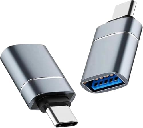 rts 2 Pack Type C OTG Adaptor High-Speed Data Transfer Compatible with Smartphone Laptops Tablets Chargers Notebook iPad MacBook iPhone17 16 15 Mac, Samsung Galaxy S26 S25 S24, and More Type C Devices