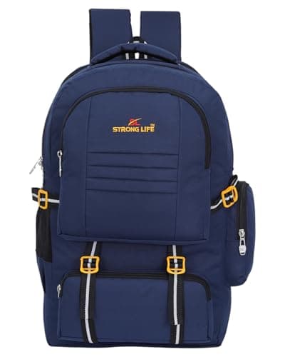 STRONG LIFE 50 Litres Unisex Travel Tourist Rucksack Backpack for Outdoor Sports Camp Hiking Trekking Bag for Men and Women (Blue) 5