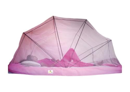WonderNet Mosquito Net Cream Color for Double Size Bed 4 Ft X 6.5 Ft (48inch X 78inch)
