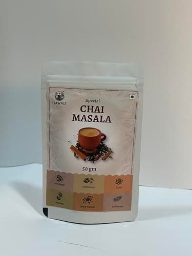 TeaWale Special Chai Masala | Ready-to-Use Masala Powder for Tea | Authentic Indian Spice Blend | Rich Aroma & Flavour | 50 g Pouch | Pack of 1 3