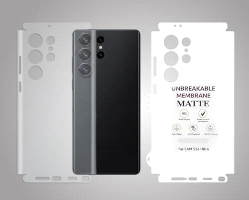 MOBIKTC Unbreakable Membrane Back Screen Protector For S26 Ultra 5G TPU Anti Glare Matte Back Skin Guard Anti-Scratch, Anti-Fingerprint | Matte