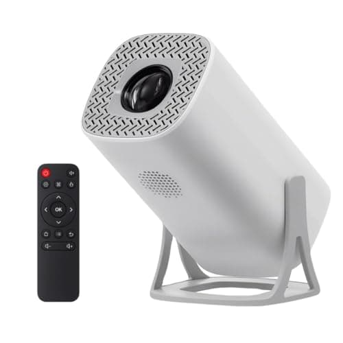 S40 HD Smart Portable Projector, 3500 Lumens, 180° Rotatable, Compact Mini Design, Multiple Ports with HDMI, USB, AV