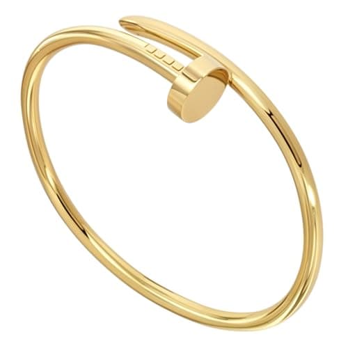 CLEO Be Bold Be You Chunky Gold-Plated Cuff Bracelet Kada for Women | Bold Open Bangle | Anti-Tarnish, Hypoallergenic Fashion Jewellery | Premium Statement Piece
