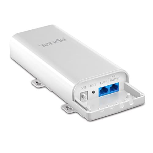 Tenda O3 2.4GHz N150 Long Range Smart Manage Outdoor CPE | 12dBi, 5km+ | Point to Point Wireless Bridge | Fast Ethernet PoE Ports | AP/Station/WISP/P2MP/Repeater/Router | 6KV Lightning Protection, Whi