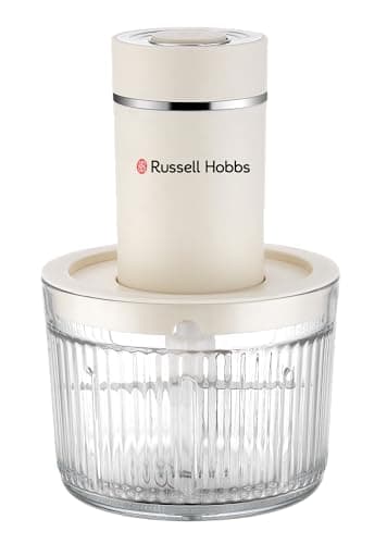 Russell Hobbs ChopChef 1.2L Food Chopper 400W Powerful Motor | 4 Mixing Bowls (1.2L + 3x500ml) | SS304 4-Blade | Variable Speed with Turbo | Multi-Purpose Electric Chopper with Safety Lock
