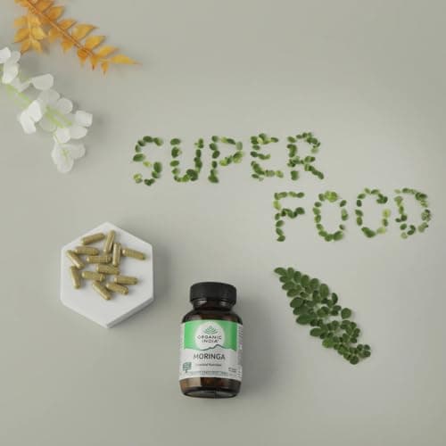 A TATA Product - Organic India Moringa Capsules - 60 Veg Caps (Pack of 3), Essential Nutrition Superfood, Helps Naturally Boost Energy Level, Improves Stamina, Rich In Vitamins & Minerals 4