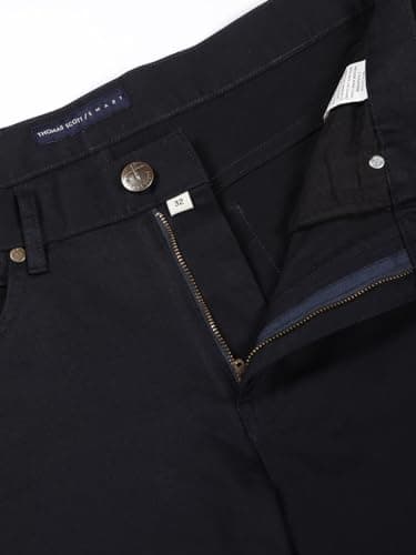 Thomas Scott Men Cotton Blend Regular Fit Chino Trouser (Navy, 32) 6