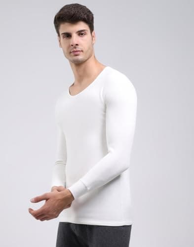 Monte Carlo Men Regular Fit Solid Printed Round Neck Pull On Full Sleeve Winter Men Thermal Vest 2