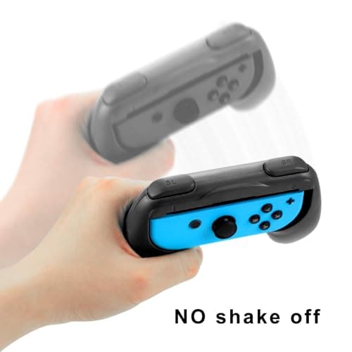 OIVO INDIA X DOBE Nintendo Switch More Comfortable Joy-Con Controller Grips For Nintendo Switch TWIN PACK of BLACK 6