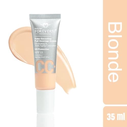 Daily Life Forever52 Color Correcting Full Coverage CC Cream for Normal Skin | Conceals Dark Spots and Blemishes (Blonde - 001) 2