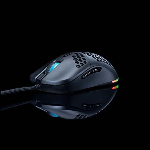 Cosmic Byte Kilonova PRO 3389IC RGB Wired Gaming Mouse with Pixart 3389 Sensor, Ultra Lightweight 73grams, Adjustable Weights, Paracord Cable, Replaceable Top Cover and Side Buttons (Black) 4