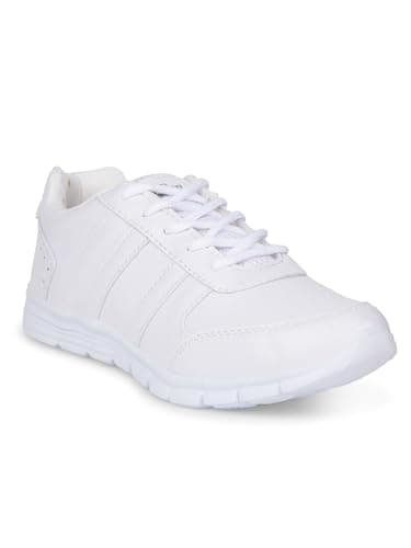 Bata Boys Lace-up School Shoes - White (4 UK) (4311007)