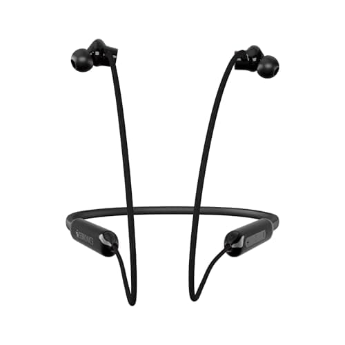 Zebronics Bluetooth MagSnap Neckband, 10mm Drivers, Upto 18hrs Playtime, BT v5.3, ENC, Gaming Mode, Volume & Media Control, Type C Rapid Charging (Escape 80, Black)