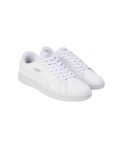 Puma | Smashic Comfort Casual Sneakers | White-Matte Silver | 9UK 5