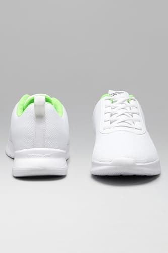 Reebok Men Synthetic/Textile Stride Runner M Running Shoes White/Black/Solar Lime UK-8 5