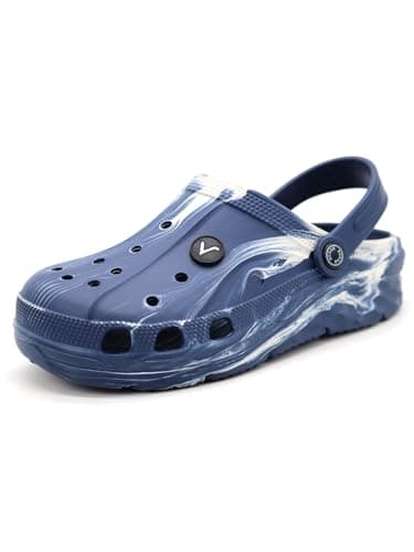 SVAAR Men's Marble Effect Classic Clogs || Sandals with Adjustable Back Strap for Men 3