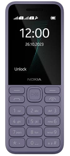 Nokia 130 Music | Built-in Powerful Loud Speaker with Music Player & Wireless FM Radio | Dedicated Music Button | Big 2.4 Display | 1 Month Standby Battery Life | 1 Year Replacement Guarantee | Purple