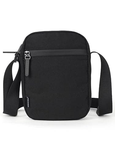 URBAN WOLF Small Sling Bag - Water Resistant Mini Crossbody Travel Bag for Men & Women, Anti-Theft Chest Bag with Waterproof Zippers for Phone, Passport, and Everyday Use