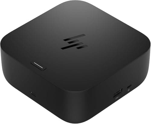 HP USB-C Docking Station 100W G6 Multiport Docking Station - HDMI 2.1, 2x DisplayPort 1.4, 3x USB-A, USB-C, RJ45, Audio, Compatible with myHP, Windows, macOS and Chrome OS - Black